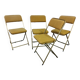 Set de 4 chaises pliantes vintage Lafuma