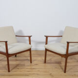 PJ112 Lounge Chairs by Ole Wanscher for Poul Jeppesens, 1960s, Set of 2
