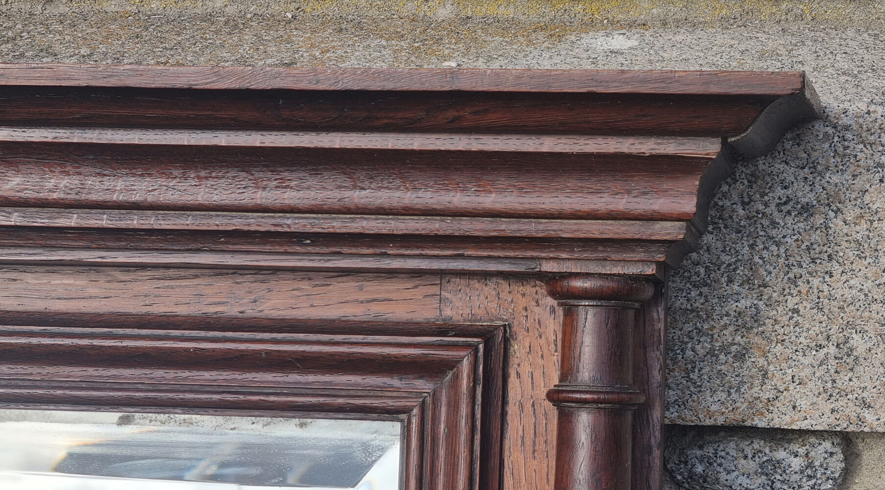 Large mirror Trumeau, wood, vintage, Henri II