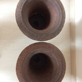 Paire de vases Médicis en fonte de jardin