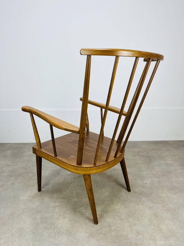 Fauteuil éventail Baumann années 60