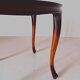 1930s French Art Deco Coffee Table, Beech Wood & Glass, Curved Design