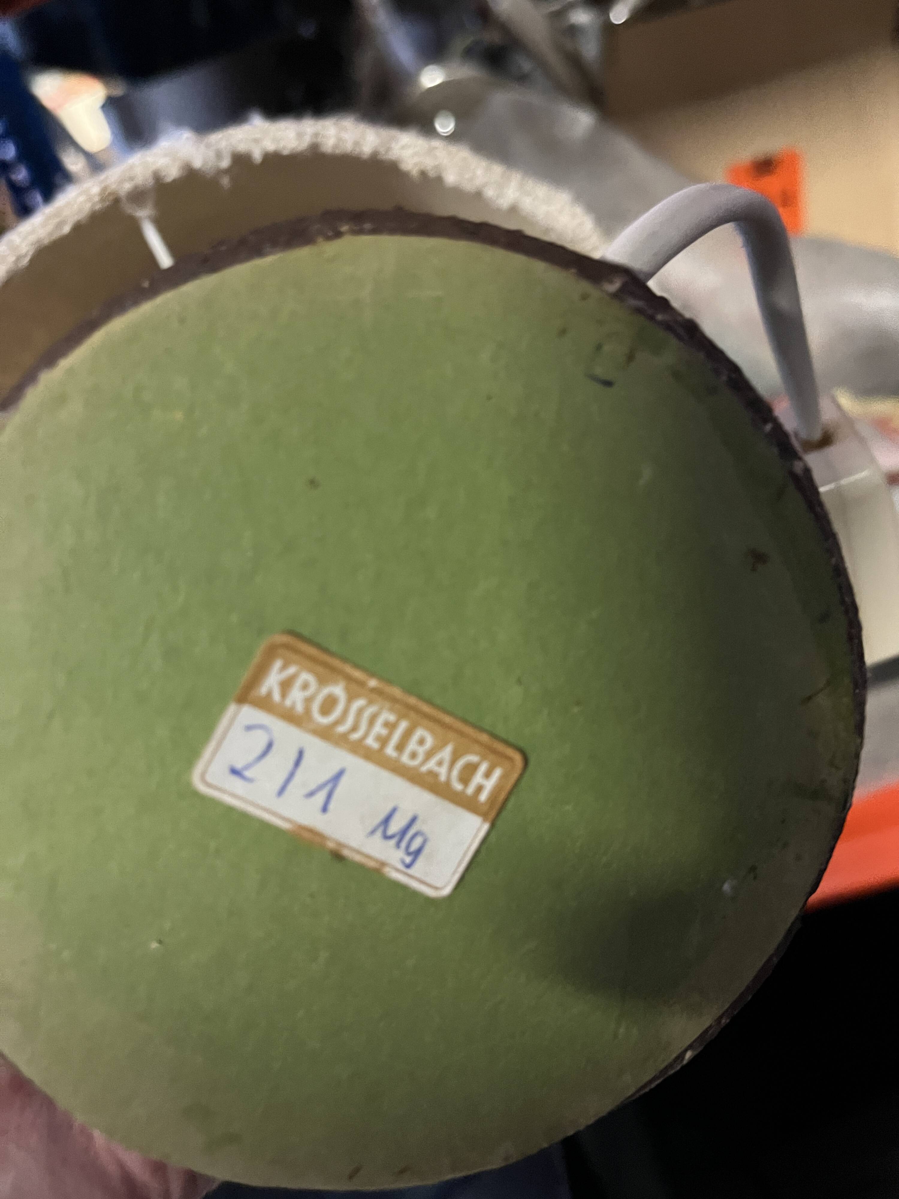1960s Ceramic Table lamps With Original Fabric Shade From Krösselbach