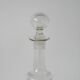 small engraved glass wine carafe early 20th century