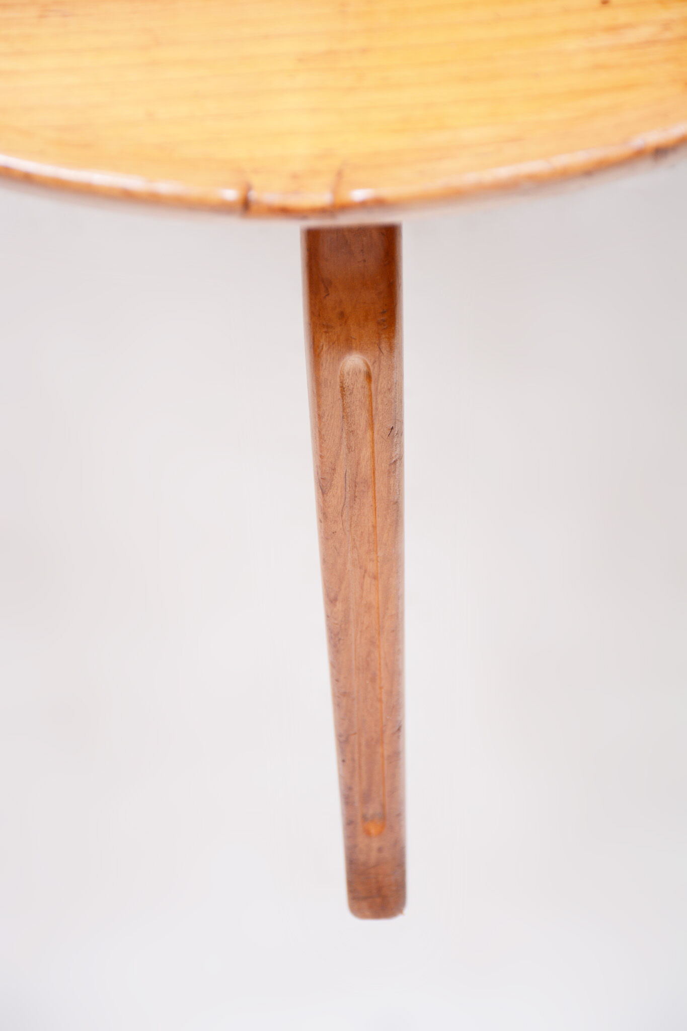 Brown mid century table - czechia 1950