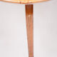Brown mid century table - czechia 1950