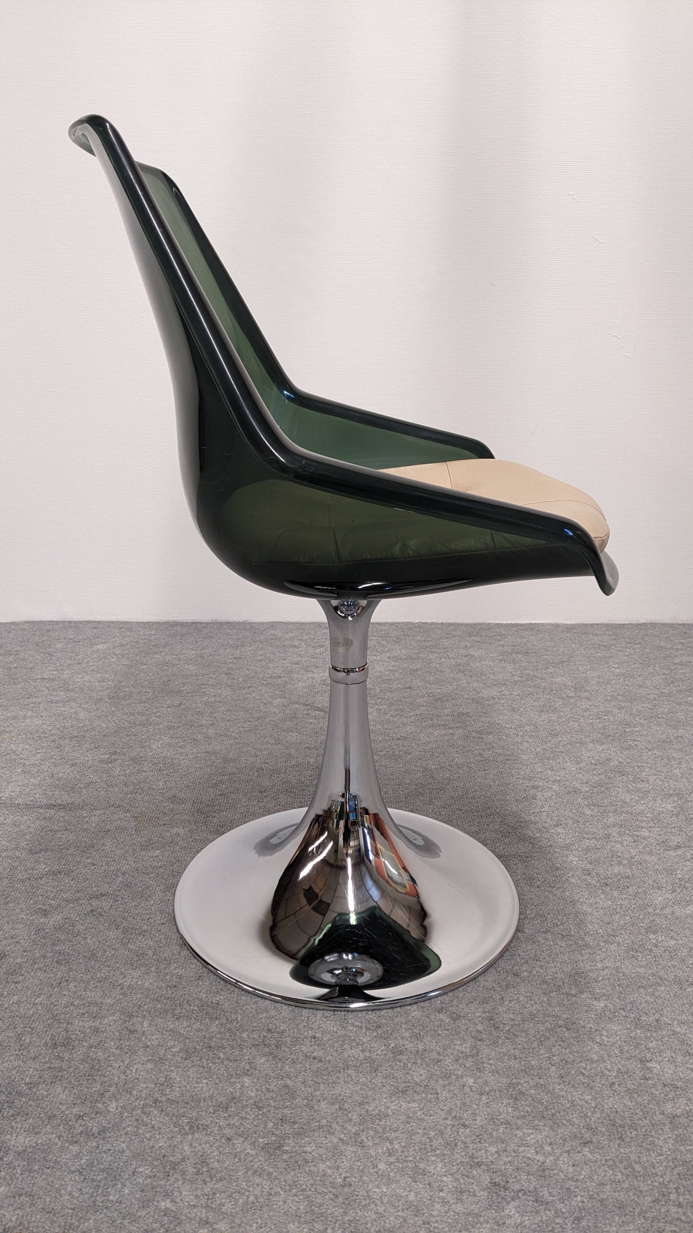 Set of 6 Space Age Tulip Chairs by Chromcraft USA, 1960s/70s