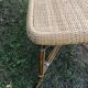 Rattan and wicker table