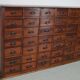 Antique French Pine Apothecary Cabinet, Early 20th Century