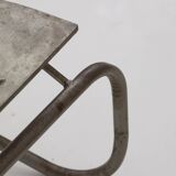 Sculptural metal bench / Artist's work signed Circa 2000