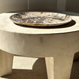 Very large empty pocket or dish in petrified wood