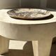 Very large empty pocket or dish in petrified wood