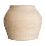 Beige terracotta vase