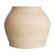 Beige terracotta vase