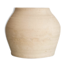 Beige terracotta vase