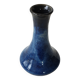 Blue ceramic soliflore vase (Puisaye stoneware) signed Aristide Mallet?