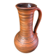 Old brown & orange ceramic pitcher vase w. germany vintage #a470