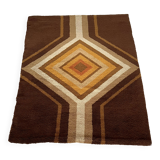 Wool rug series Grafik 100 by S. Doege, Germany 70s