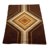 Tapis en laine série Grafik 100 par S. Doege, Allemagne 1970