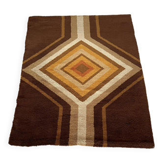 Wool rug series Grafik 100 by S. Doege, Germany 70s