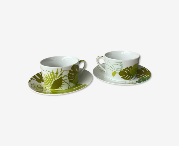 Bruno Evrard porcelain duo lunch cups | Selency