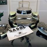 Inkwell Holder Mail Buffer Ashtray - Art Deco - Onyx Marble - Office