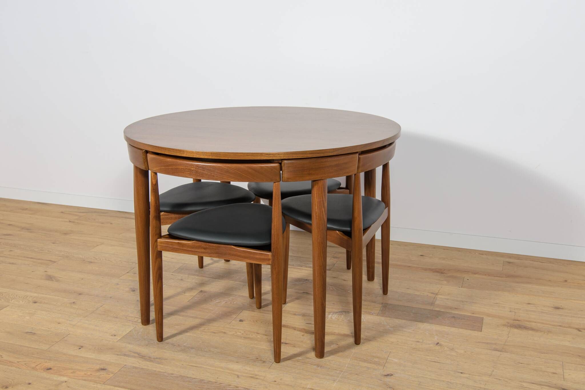 Mid-Century Teak Dining Table and Chairs Set by Hans Olsen for Frem Røjle,