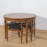 Mid-Century Teak Dining Table and Chairs Set by Hans Olsen for Frem Røjle,