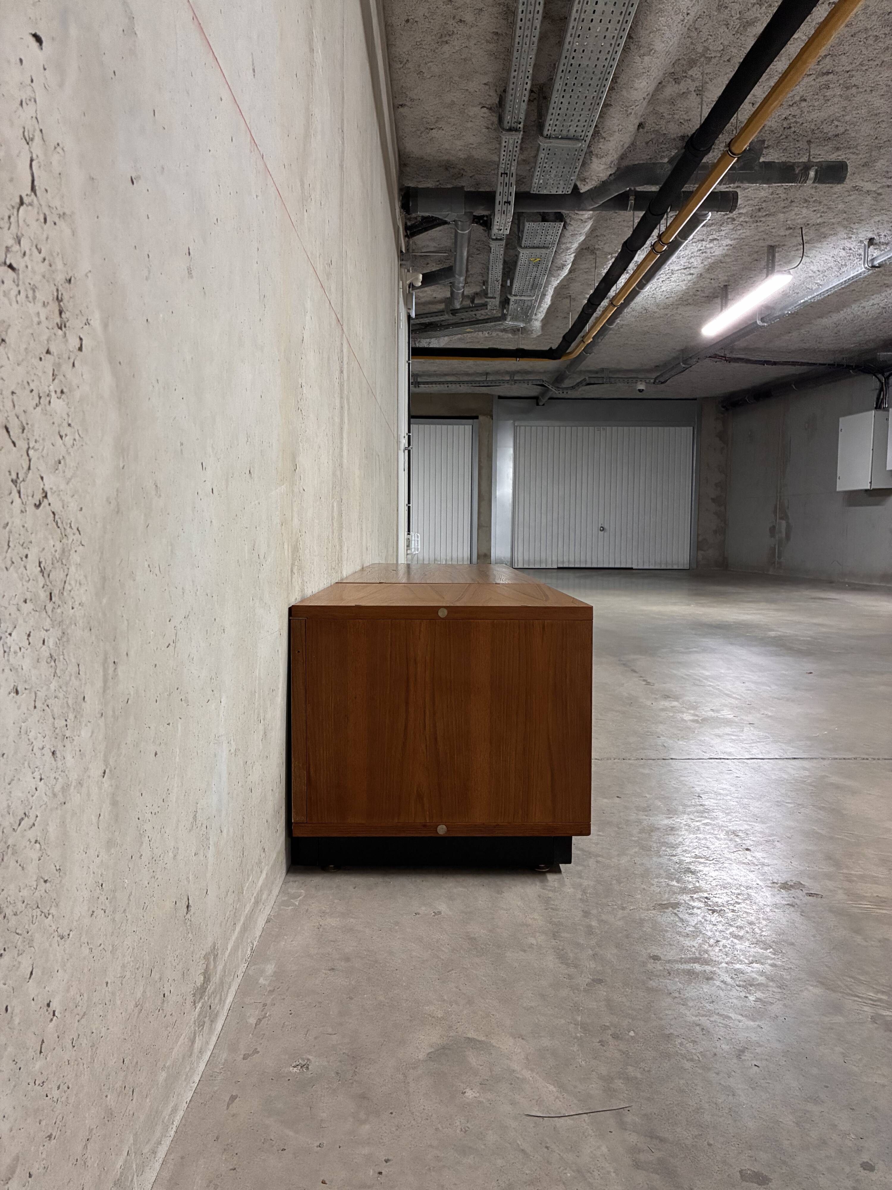 Low modernist teak sideboard Paolozzi vintage Monopoly 1960s
