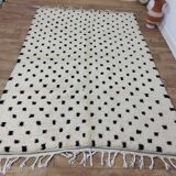 Handmade wool Berber rug 294x194 cm