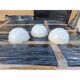 3 white opaline glass tulips from the 1960s