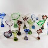 Set de 3 vases Murano années 70