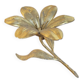 Vintage lotus flower ashtray in brass