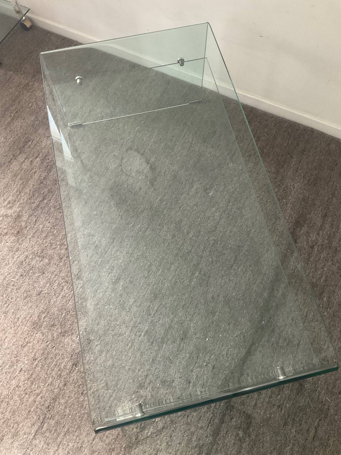 80s Glass Coffee Table