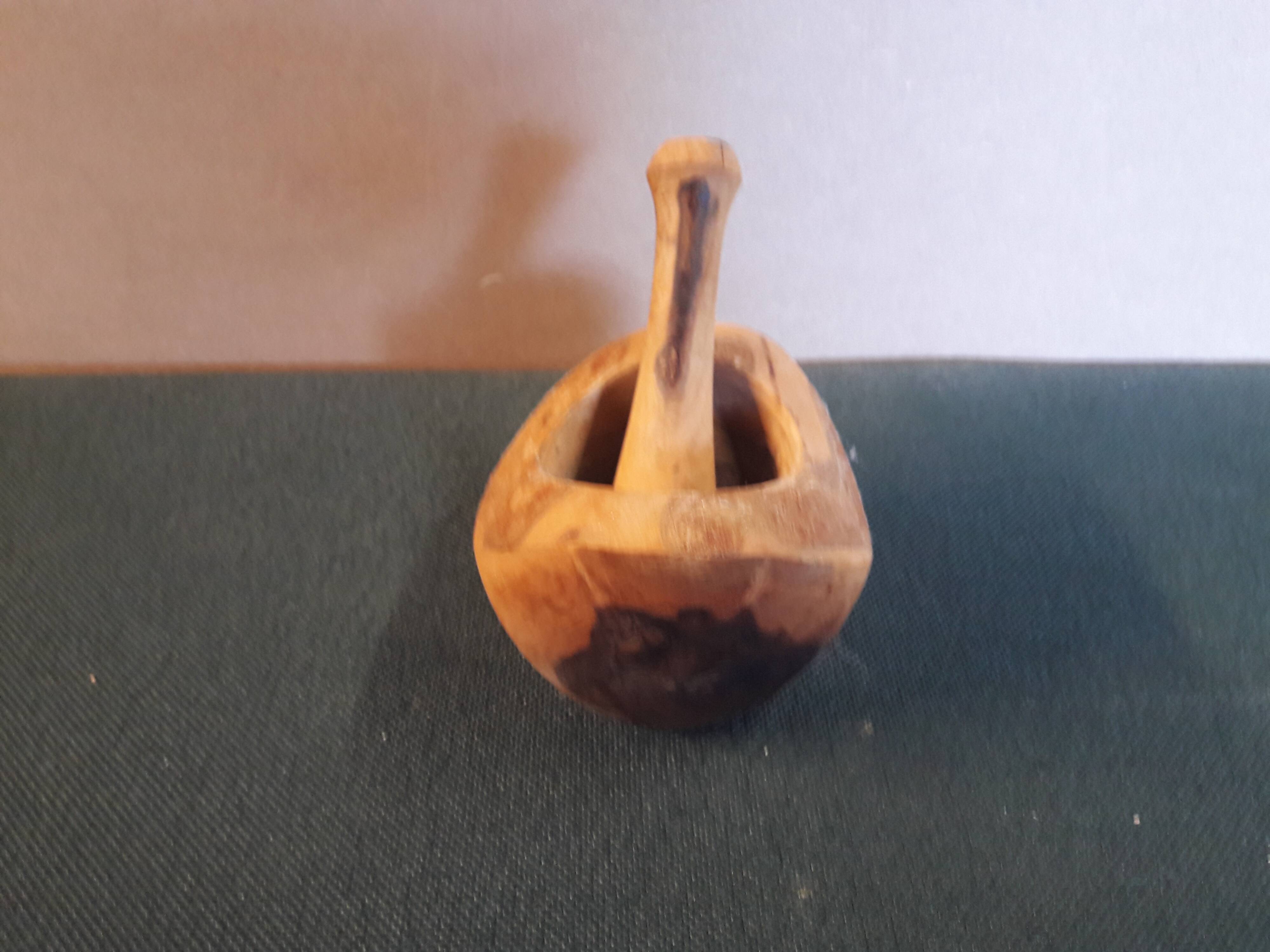 Olive wood pestle