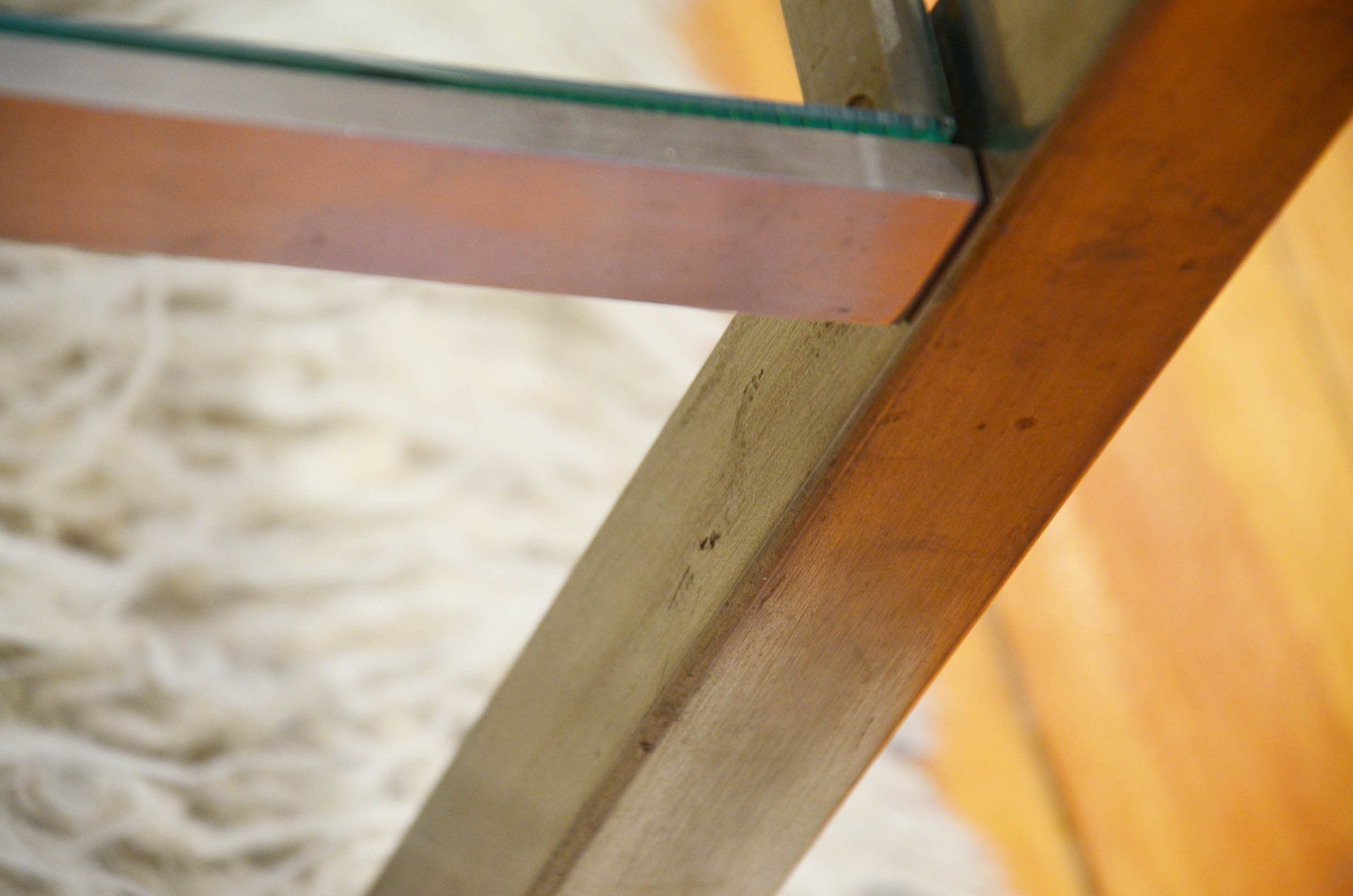 Jansen House coffee table by Guy Lefèvre steel glass 1970