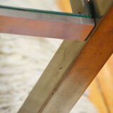 Jansen House coffee table by Guy Lefèvre steel glass 1970