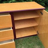 Vintage sycamore sideboard Mario Sabot 1970