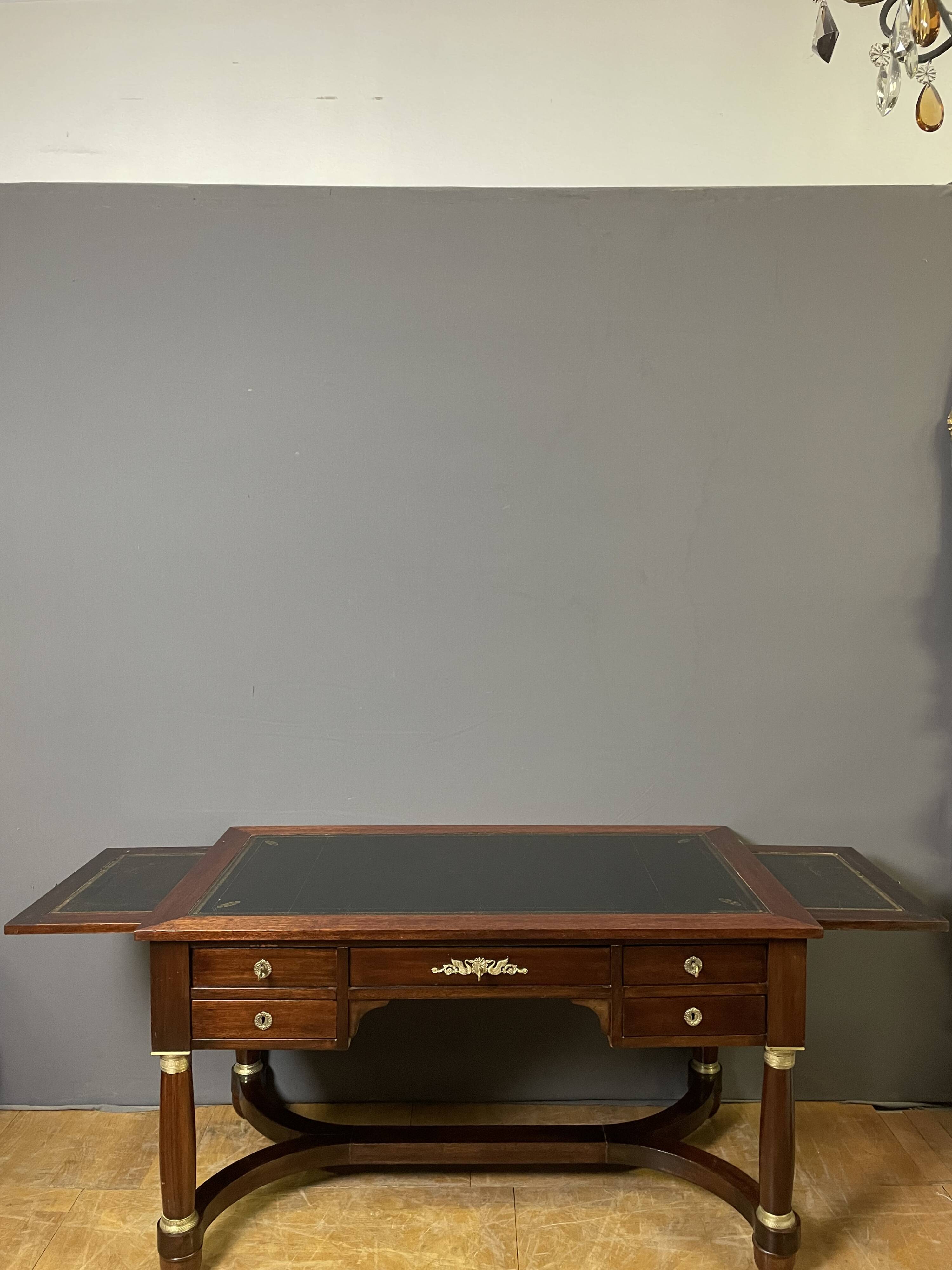 Empire style mahogany desk