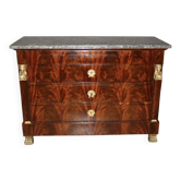 Commode Retour d'Egypte en acajou début XIX