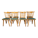Set of 8 Baumann model bistro chairs with bars 1970