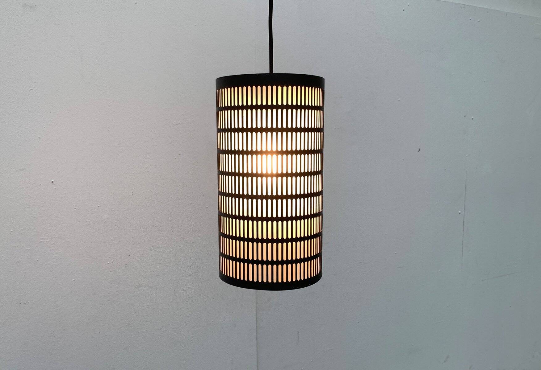 Mid-century minimalist perforated pendant, 1960s