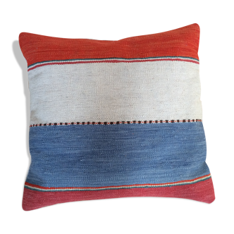 Housse de coussin kilim (motif lignes)