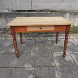 Old solid wood bistro table