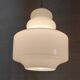 Scandinavian style suspension lampshade in opaline - mid 20th century.