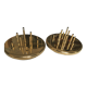 Gilded metal wall lamps of the brand Grossmann