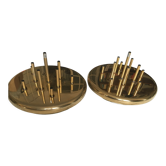 Gilded metal wall lamps of the brand Grossmann