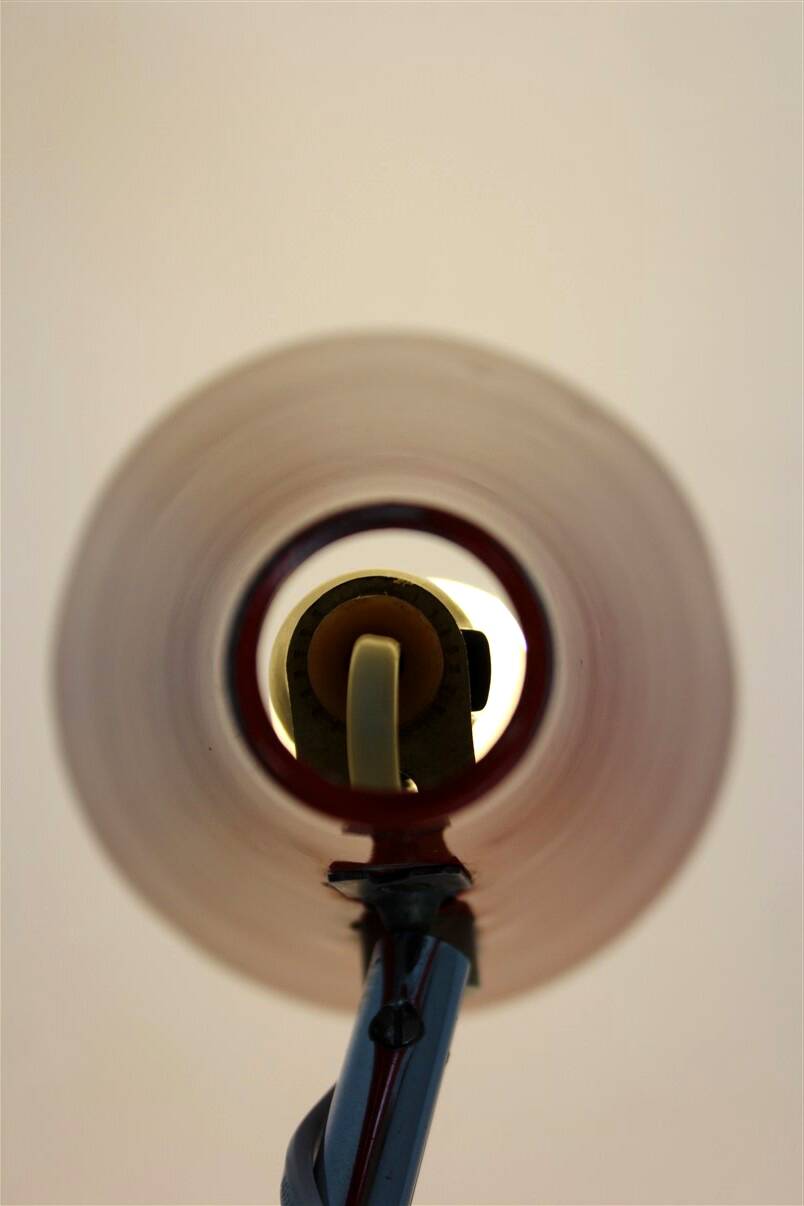 Red Table Lamp by Josef Hurka for Lidokov, 1970s