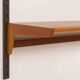 Kai Kristiansen teak wall unit with a desk and a lamp, FM Mobler, 1960s