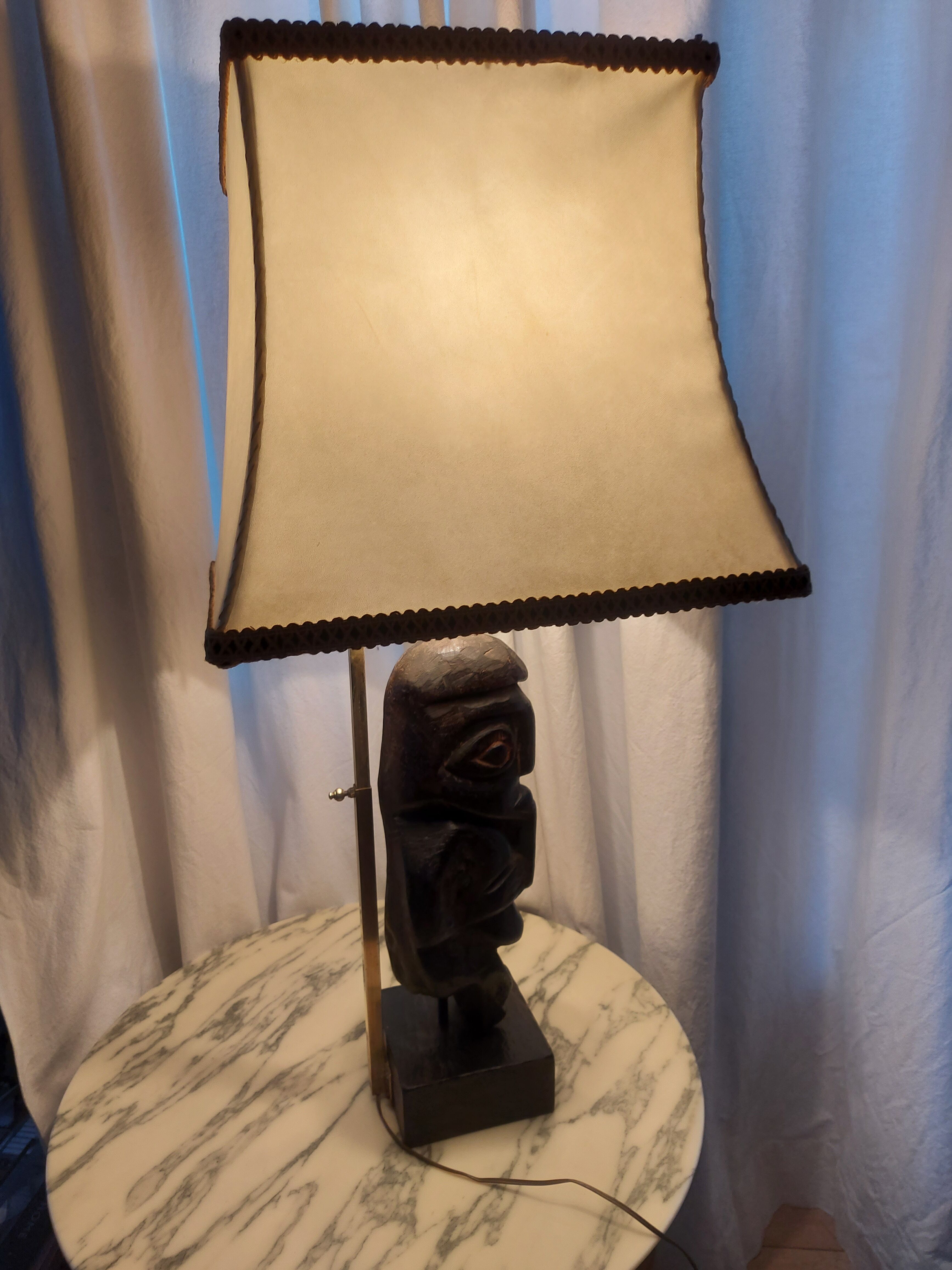 Vintage ethnic lamp of the 50's years